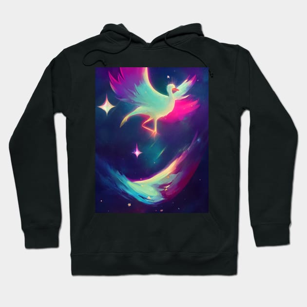 Beautiful Space Goose T-Shirt Hoodie by ComicsFactory